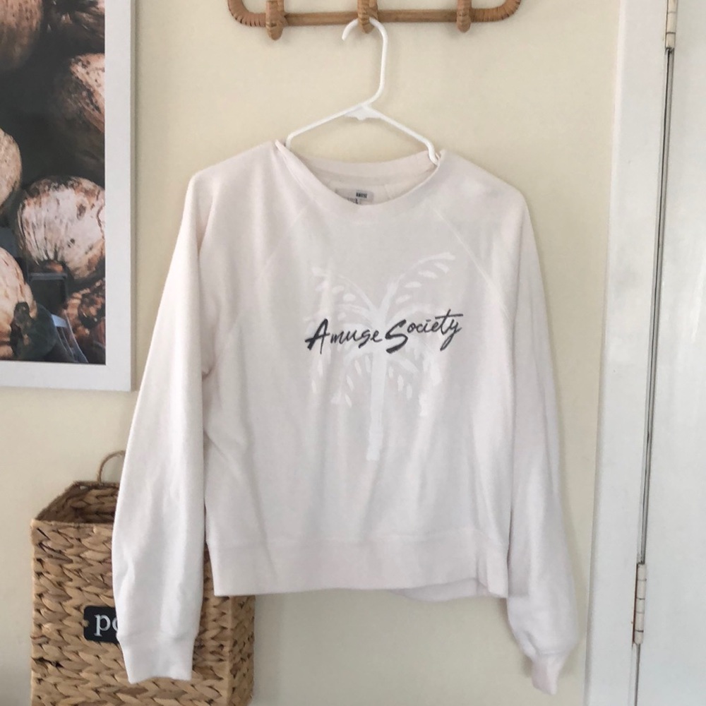Amuse Society palm tree sweatshirt